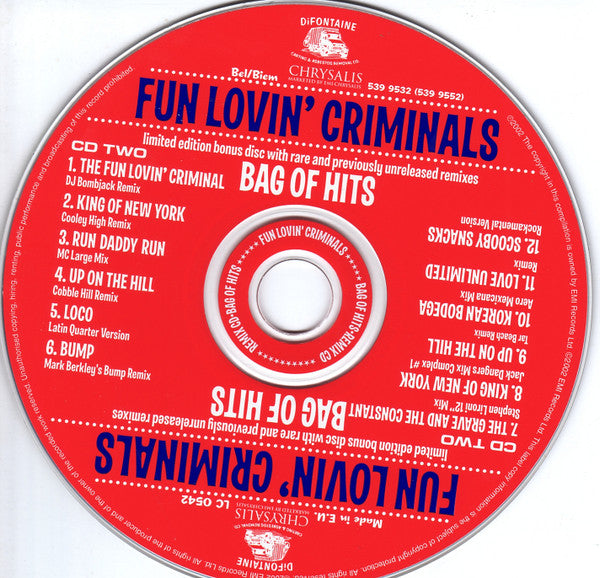 Fun Lovin' Criminals : Bag Of Hits (Comp, Ltd + CD, Comp + CD, Comp, Ltd)