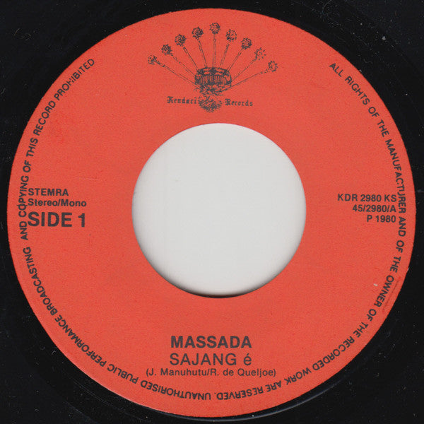 Massada (2) : Sajang É (7", Single)