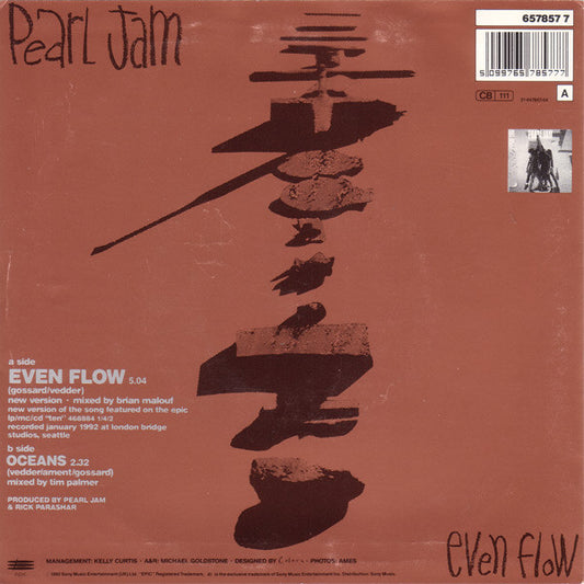 Pearl Jam : Even Flow (7", Single)