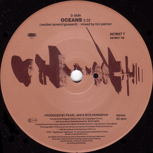 Pearl Jam : Even Flow (7", Single)