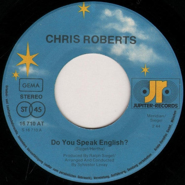 Chris Roberts : Do You Speak English? (7", Single)