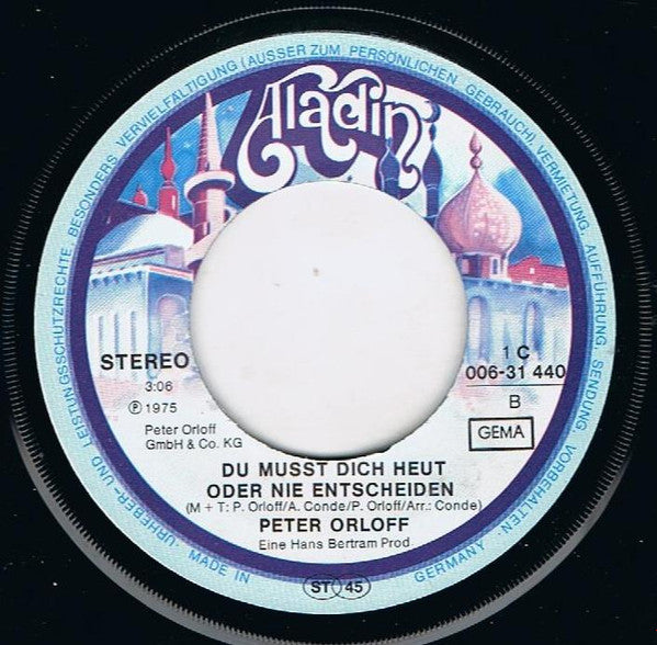 Peter Orloff : Zünd Eine Kerze An  (7", Single)
