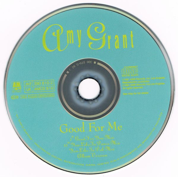 Amy Grant : Good For Me (CD, Single)