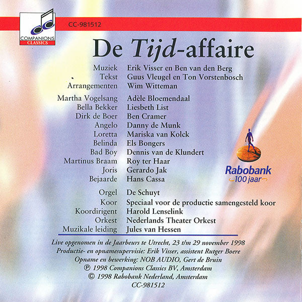 Various : De Tijd-affaire (MuziekTheaterSpektakel) (100 Jaar Rabobank) (CD, Album)