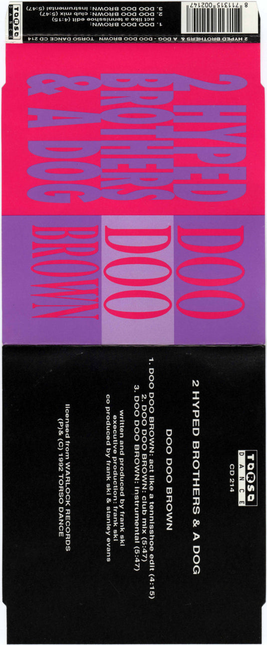 2 Hyped Brothers & A Dog : Doo Doo Brown (CD, Maxi)