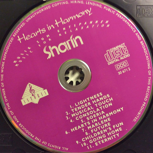 Sharin (3) : Hearts In Harmony (CD, Club)