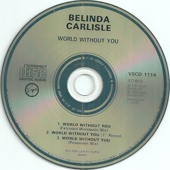 Belinda Carlisle : World Without You (CD, Single)