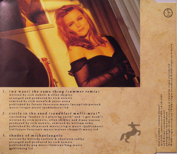 Belinda Carlisle : (We Want) The Same Thing (CD, Single, Pic)