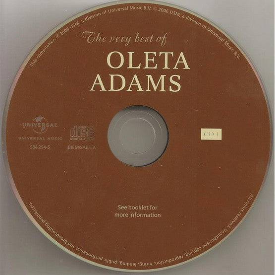 Oleta Adams : The Very Best Of Oleta Adams (2xCD, Comp)