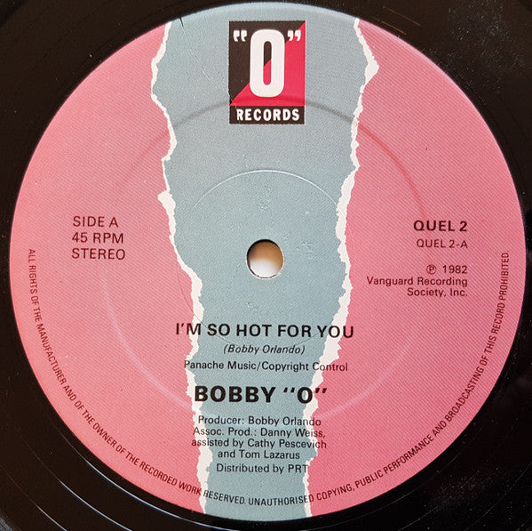 Bobby Orlando : I'm So Hot For You (12")