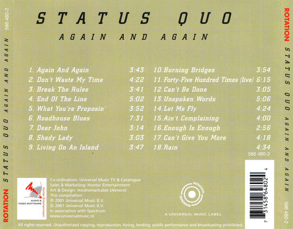 Status Quo : Again And Again (CD, Comp)