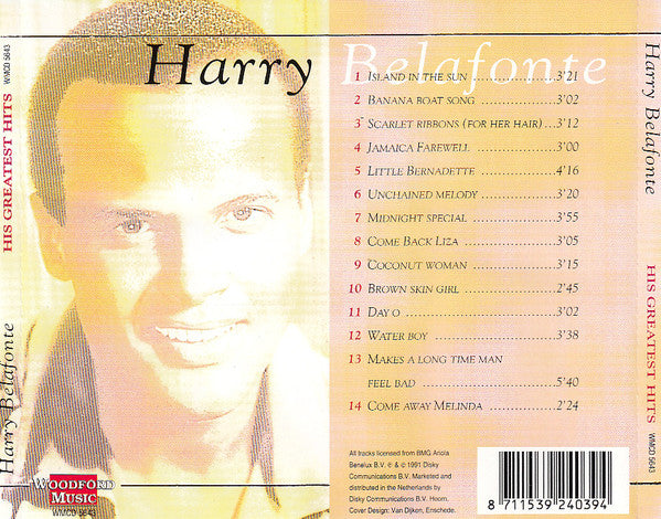Harry Belafonte : Island In The Sun His Greatest Hits (CD, Comp)
