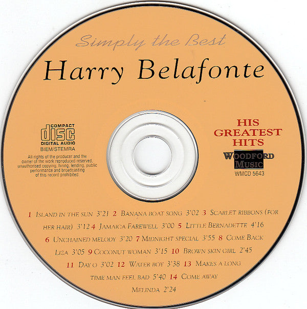 Harry Belafonte : Island In The Sun His Greatest Hits (CD, Comp)