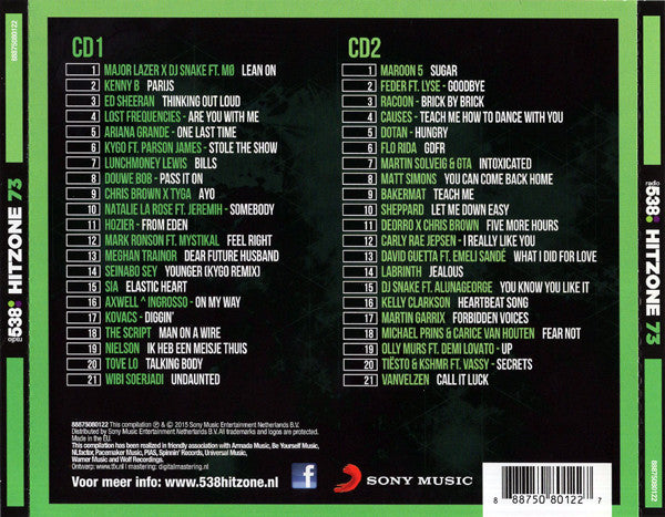 Various : Radio 538 - Hitzone 73 (2xCD, Comp, Tex)