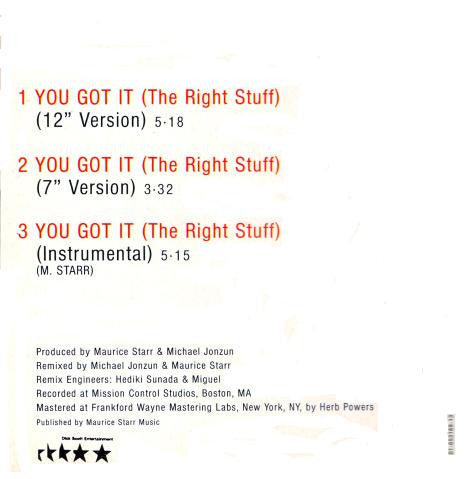 New Kids On The Block : You Got It (The Right Stuff) (CD, Mini, Maxi)