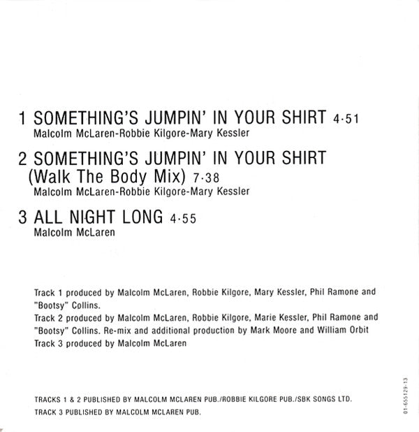 Lisa Marie With Malcolm McLaren And The Bootzilla Orchestra : Something's Jumpin' In Your Shirt (CD, Mini, Maxi)