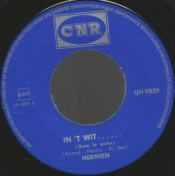 Hermien Timmerman : In 't Wit (7", Single)