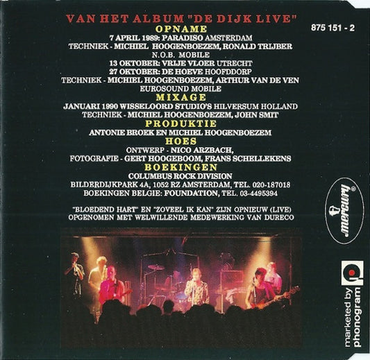 De Dijk : Bloedend Hart (Live) (CD, Maxi)