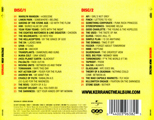 Various : Kerrang! High Voltage (2xCD, Comp)