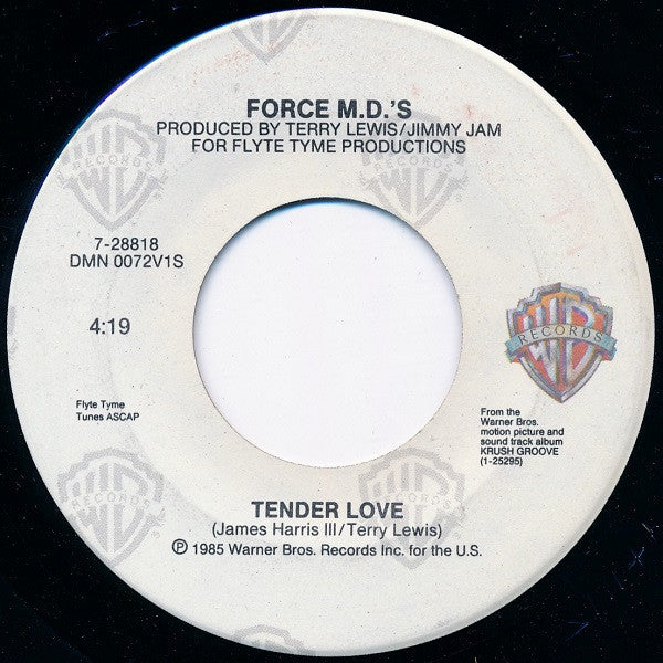 Force MD's : Tender Love (7", Single, Spe)