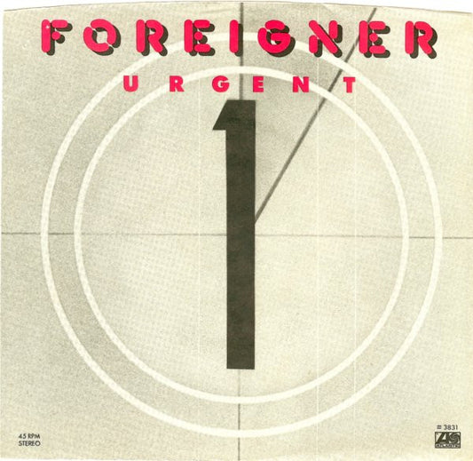 Foreigner : Urgent (7", Single, Spe)