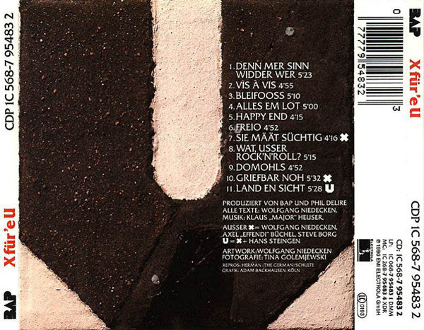 BAP : X Für 'e U (CD, Album)