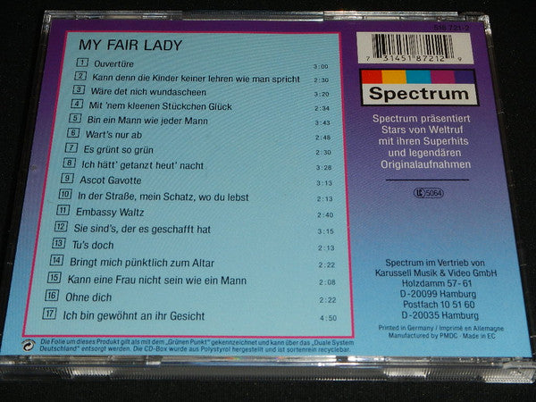 Karin Hübner, Paul Hubschmid, Alfred Schieske, Friedrich Schoenfelder, Rex Gildo : My Fair Lady (CD, Album)