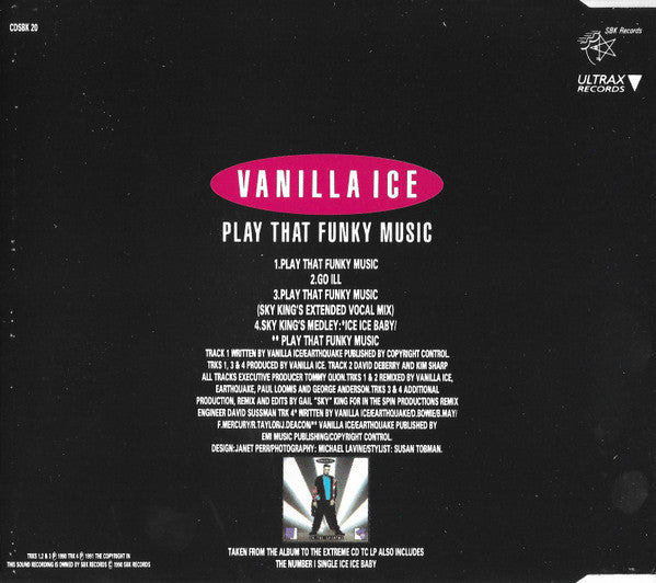 Vanilla Ice : Play That Funky Music (CD, Single)