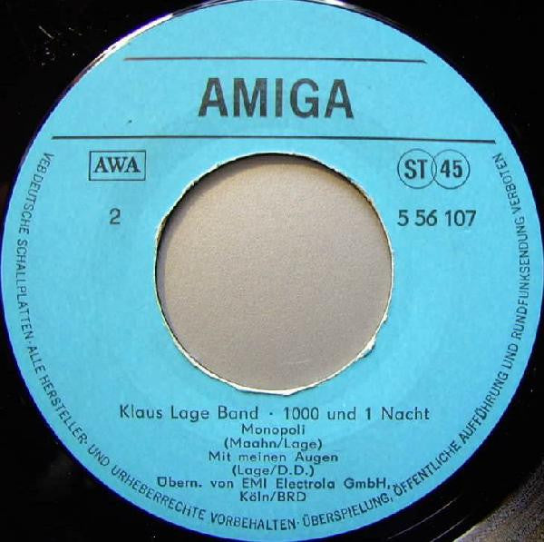 Klaus Lage Band : 1000 Und 1 Nacht (7", EP)