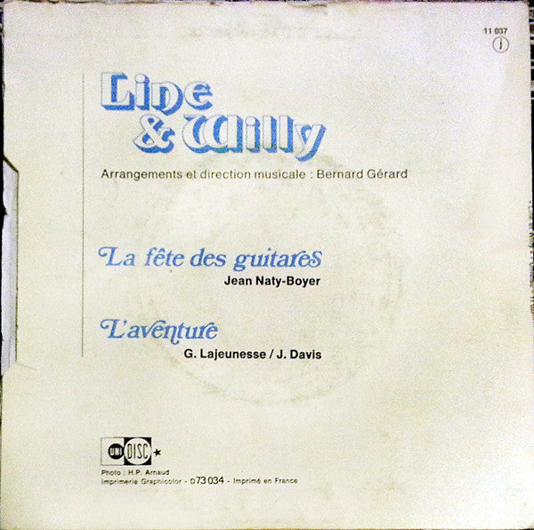 Line Et Willy : La Fête Des Guitares (7")