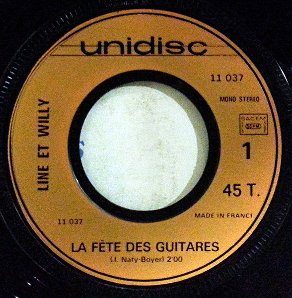 Line Et Willy : La Fête Des Guitares (7")