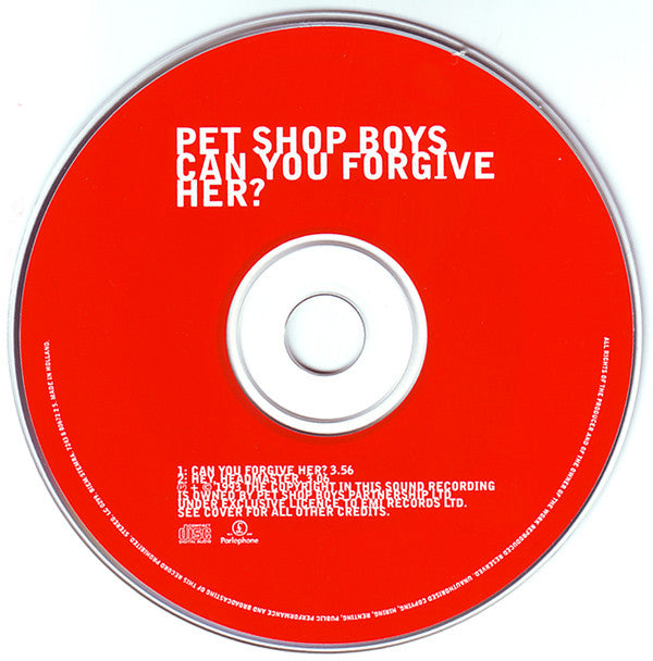 Pet Shop Boys : Can You Forgive Her? (CD, Single, Car)