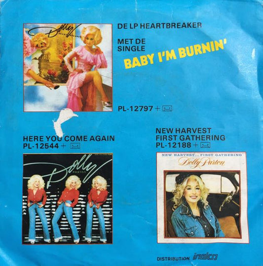 Dolly Parton : Baby I'm Burnin'  (7", Single, Mixed)