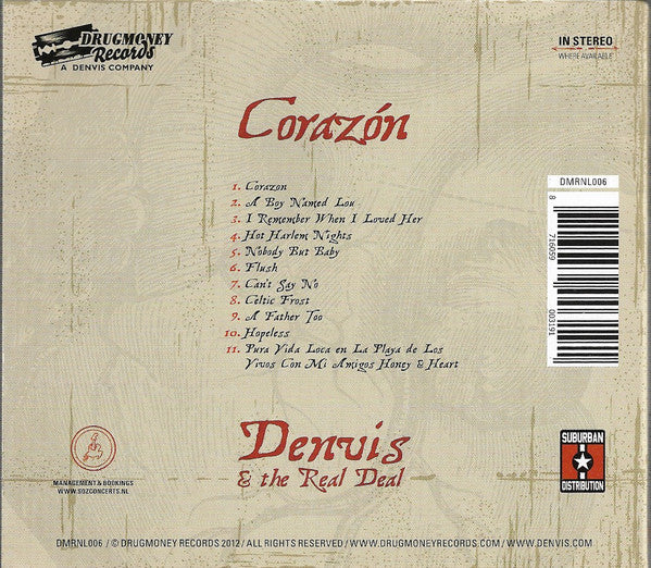 Denvis & The Real Deal (8) : Corazón (CD, Album)