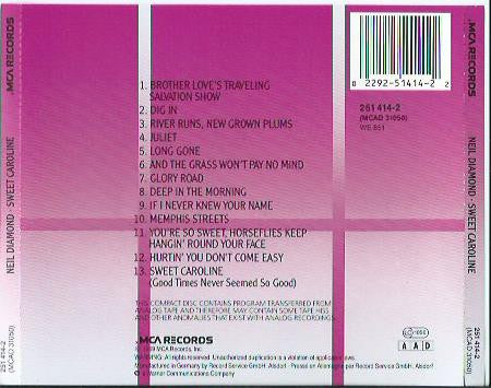 Neil Diamond : Sweet Caroline (CD, Album)