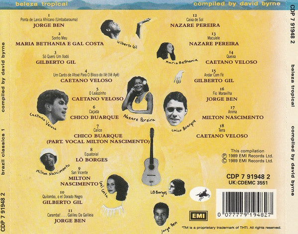 David Byrne : Beleza Tropical (Brazil Classics 1) (CD, Comp)