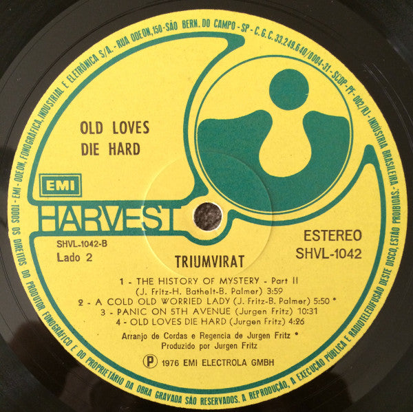 Triumvirat : Old Loves Die Hard (LP, Album)