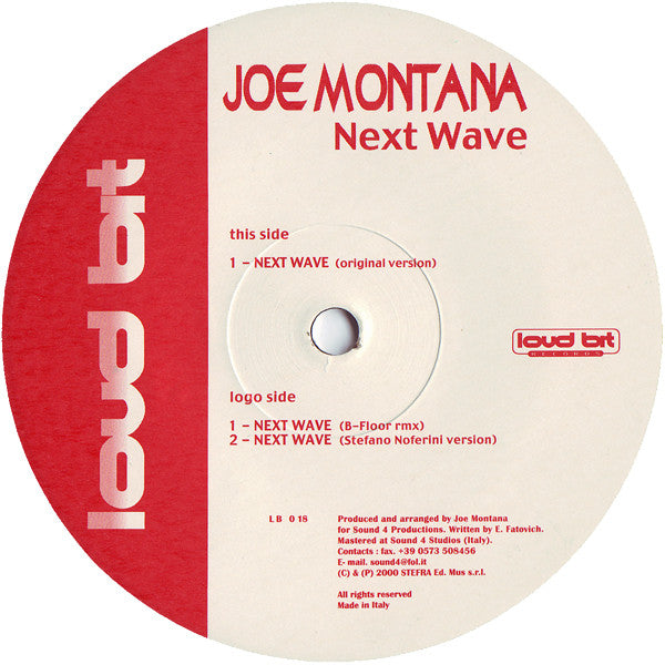 Joe Montana : Next Wave (12")