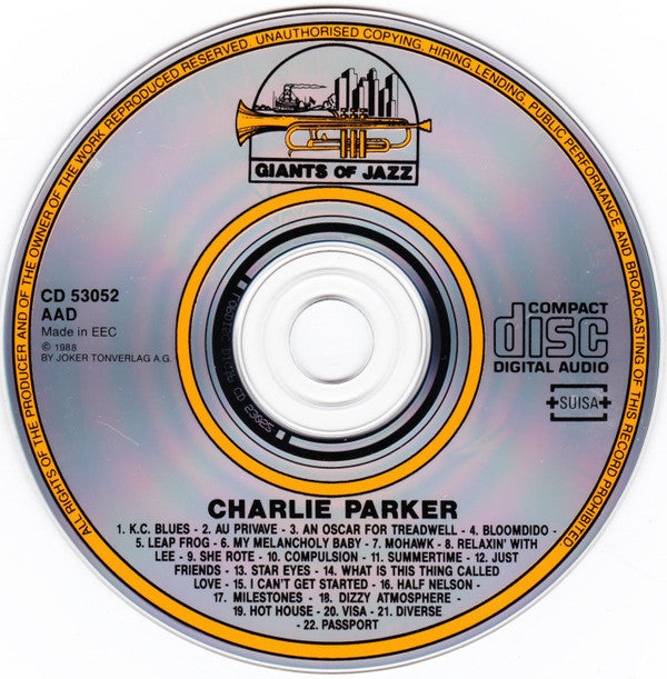 Charlie Parker : From Dizzy To Miles (CD, Comp)
