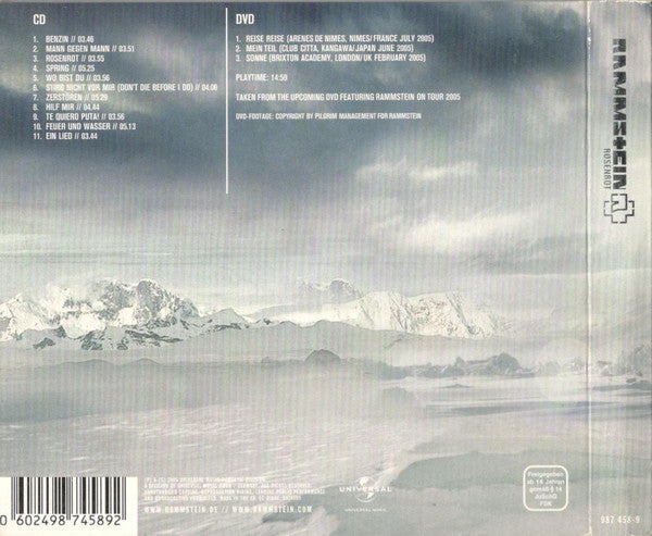 Rammstein : Rosenrot (CD, Album + DVD-V + Ltd, Dig)