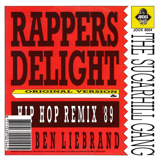 Sugarhill Gang : Rapper's Delight (Hip Hop Remix '89) (CD, Maxi)