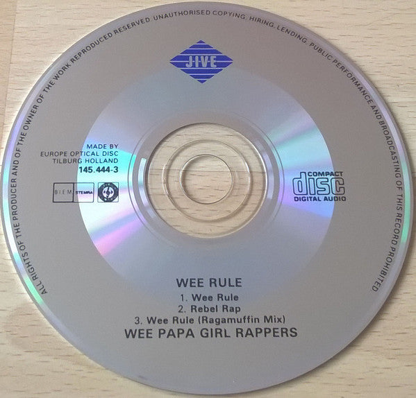 Wee Papa Girl Rappers : Wee Rule (CD, Maxi)