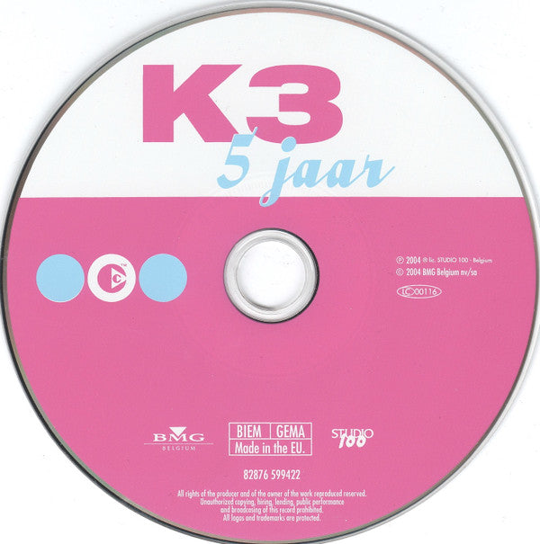 K3 : 5 Jaar - Hun Grootste Hits ! (CD, Comp, Copy Prot.)