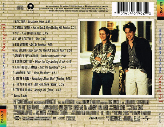 Various : Notting Hill (Music From The Motion Picture) (CD, Comp)