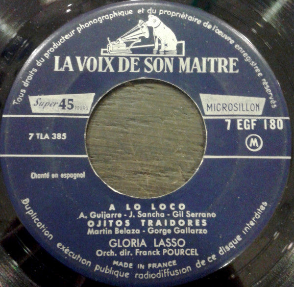 Gloria Lasso : 3 - Hola Que Tal (7", EP)