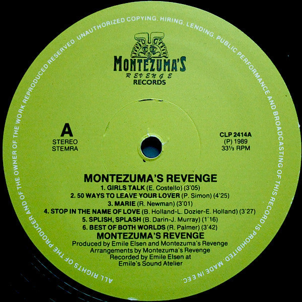 Montezuma's Revenge : Montezuma's Revenge (LP, Album)
