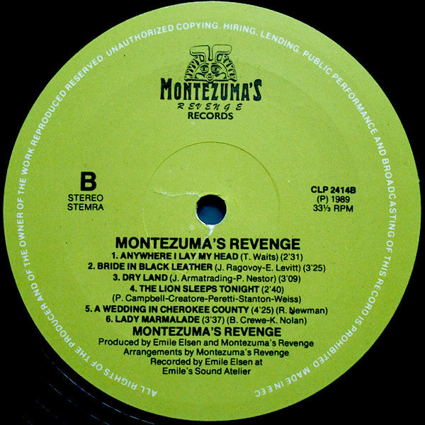 Montezuma's Revenge : Montezuma's Revenge (LP, Album)