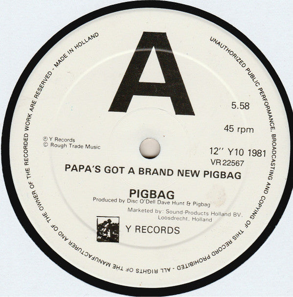 Pigbag : Papa's Got A Brand New Pigbag (Brand New Disco Mix) (12", Maxi)