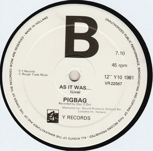 Pigbag : Papa's Got A Brand New Pigbag (Brand New Disco Mix) (12", Maxi)
