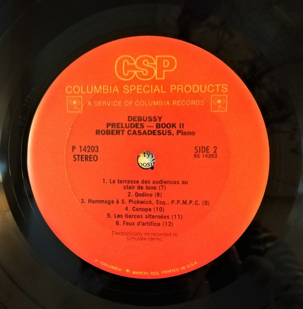 Robert Casadesus Piano, Claude Debussy : Preludes (Book 2) (LP, Album)